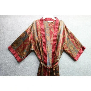Body Tease Satin Short Robe-Size Medium